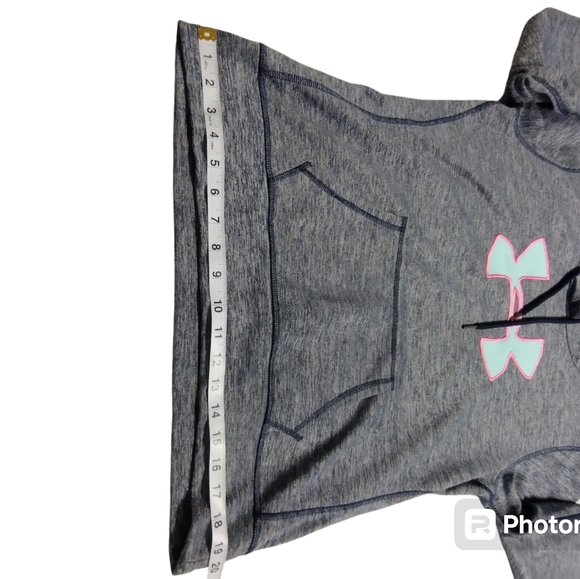 💚 EUC Under Armour dark blue/white with pink and light blue logo Size S - Picture 5 of 6